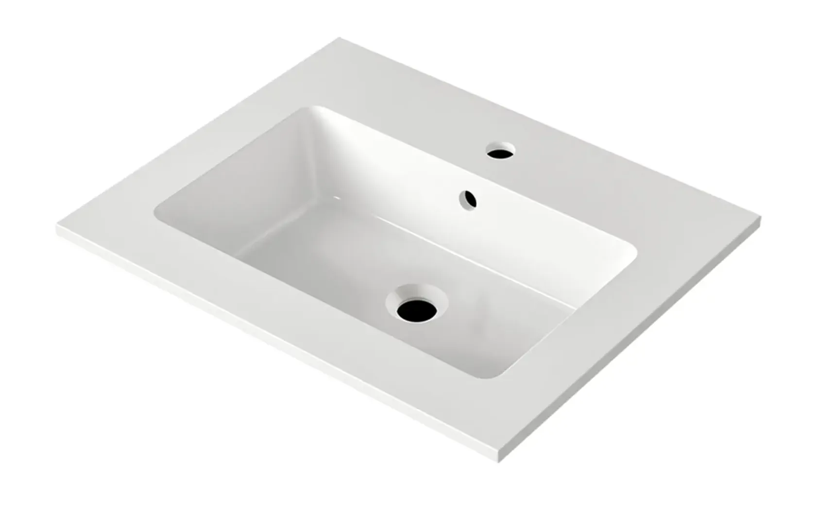 Verges Concept 60 meuble vasque + armoire de toilette + armoires latérales 11