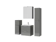 Verges Concept 60 meuble vasque + armoire de toilette + armoires latérales 5