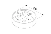 Verges Concept 60 meuble vasque + miroir + armoires latérales 9