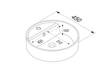 Verges Concept 80 meuble vasque + armoire de toilette + armoires latérales 13